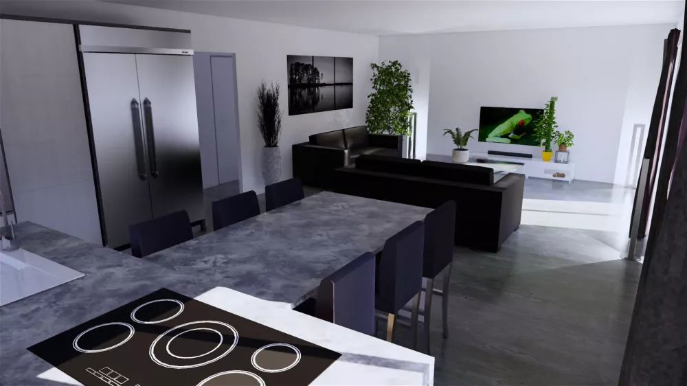 Image du modèle de maison 3D Intérieur A(1)