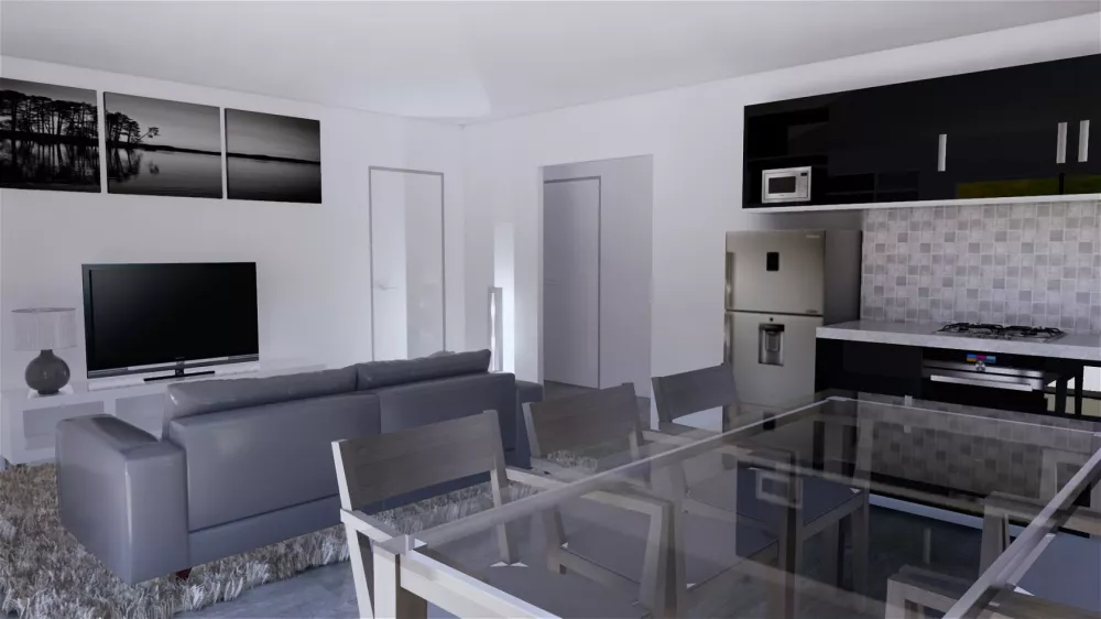 Image du modèle de maison 3D Intérieur B(1)