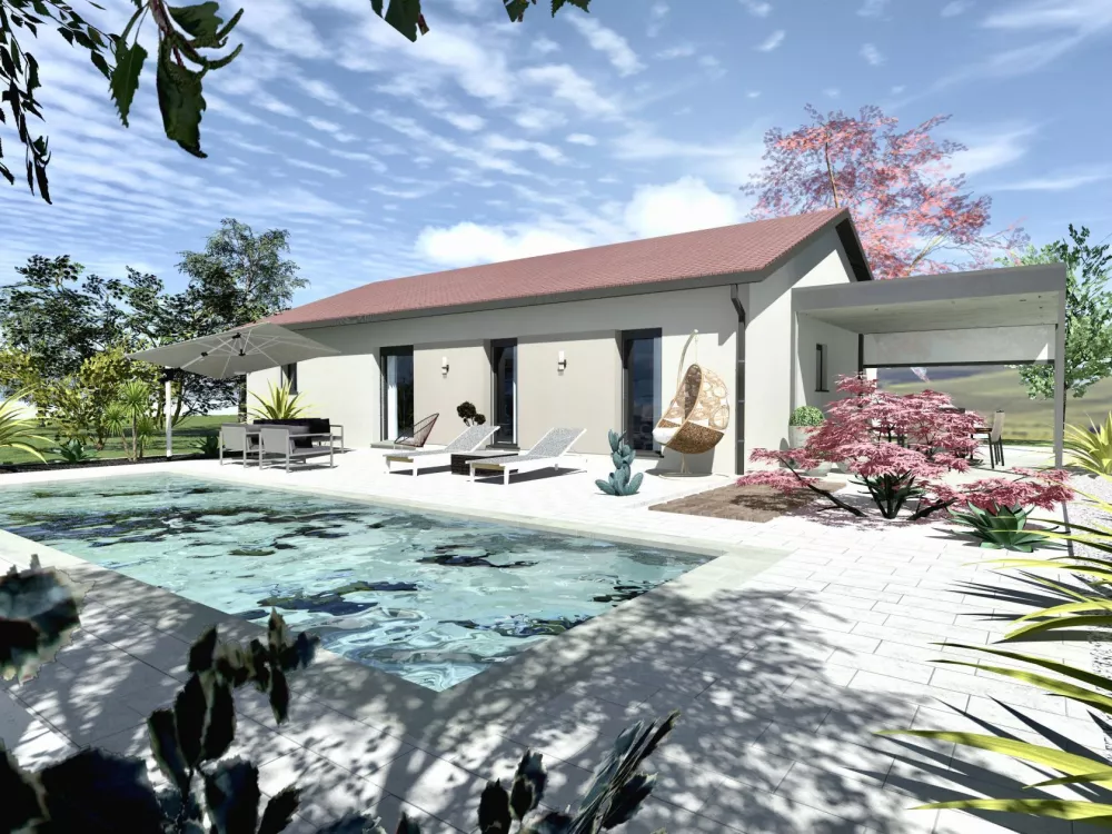 Image du modèle de maison MODELE A_Vue 3D