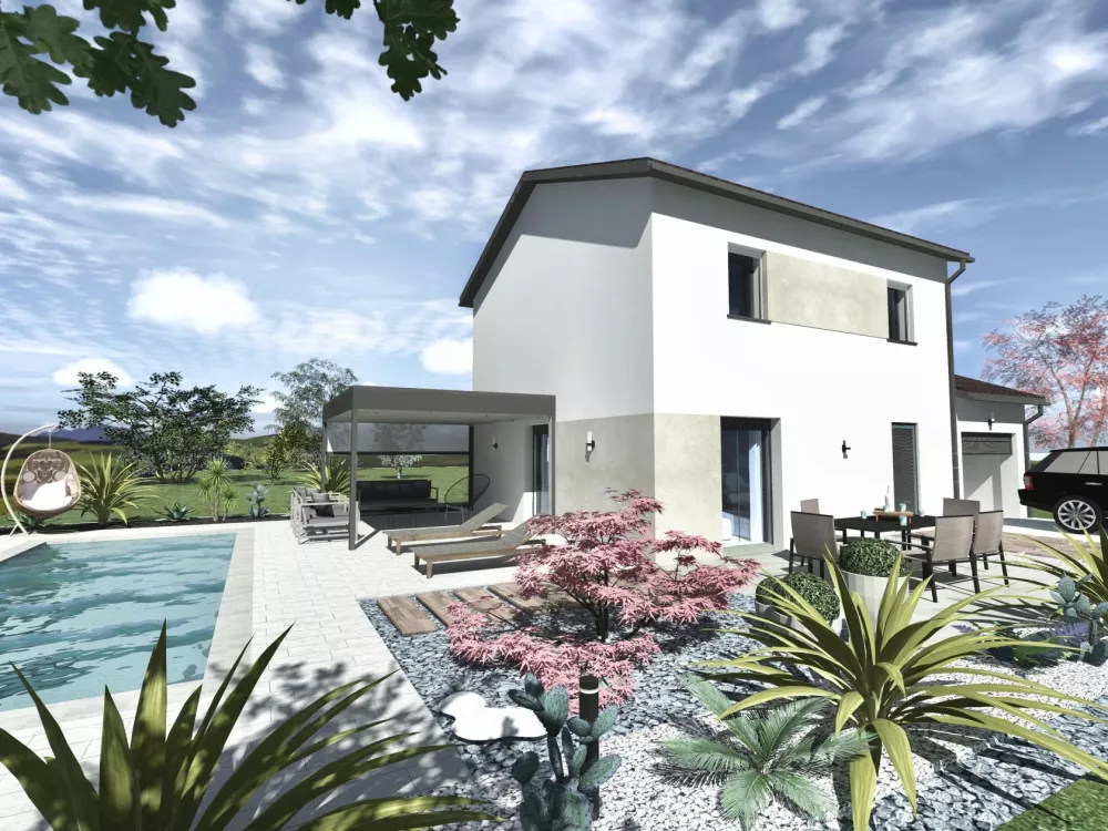 Image du modèle de maison MODELE C_Vue 3D