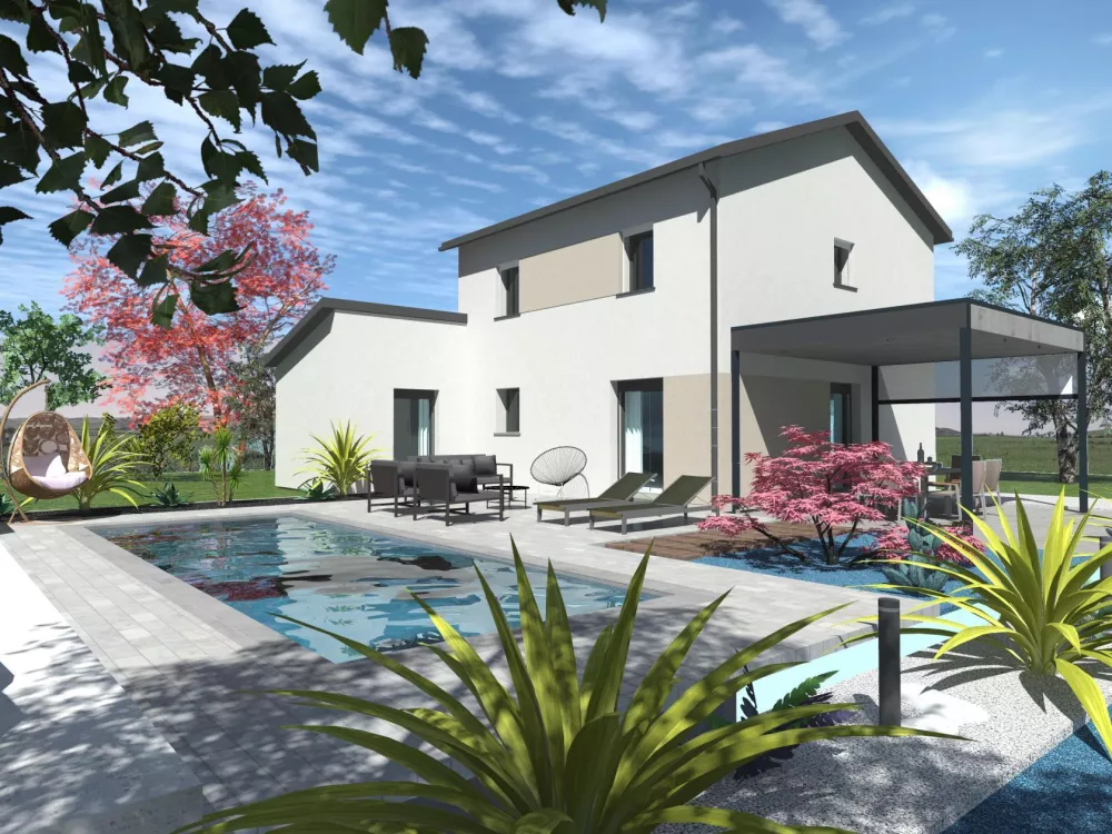 Image du modèle de maison MODELE F_Vue 3D