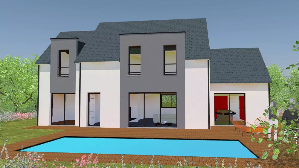 Image du modèle de maison jardin