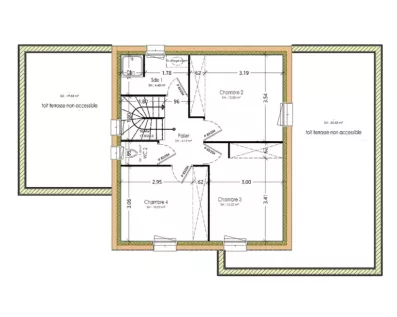 Image du modèle de maison PLAN ETAGE - sans cotes