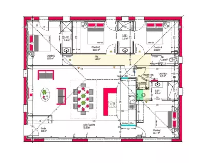 Image du modèle de maison PLAN-RDC