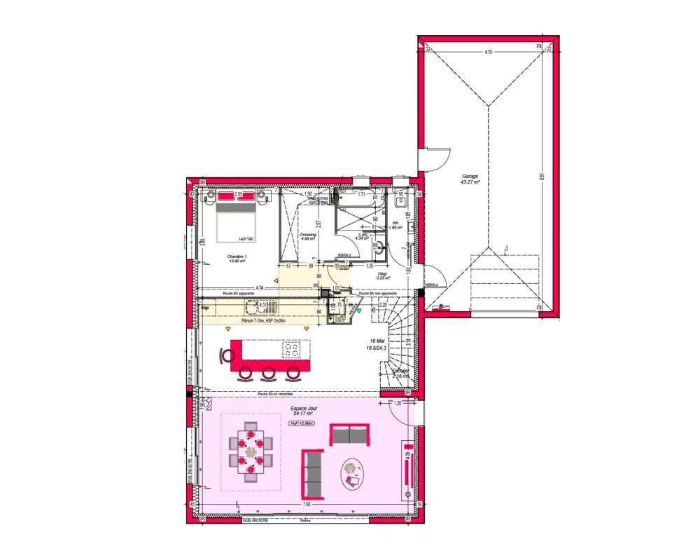 Image du modèle de maison PLAN-RDC