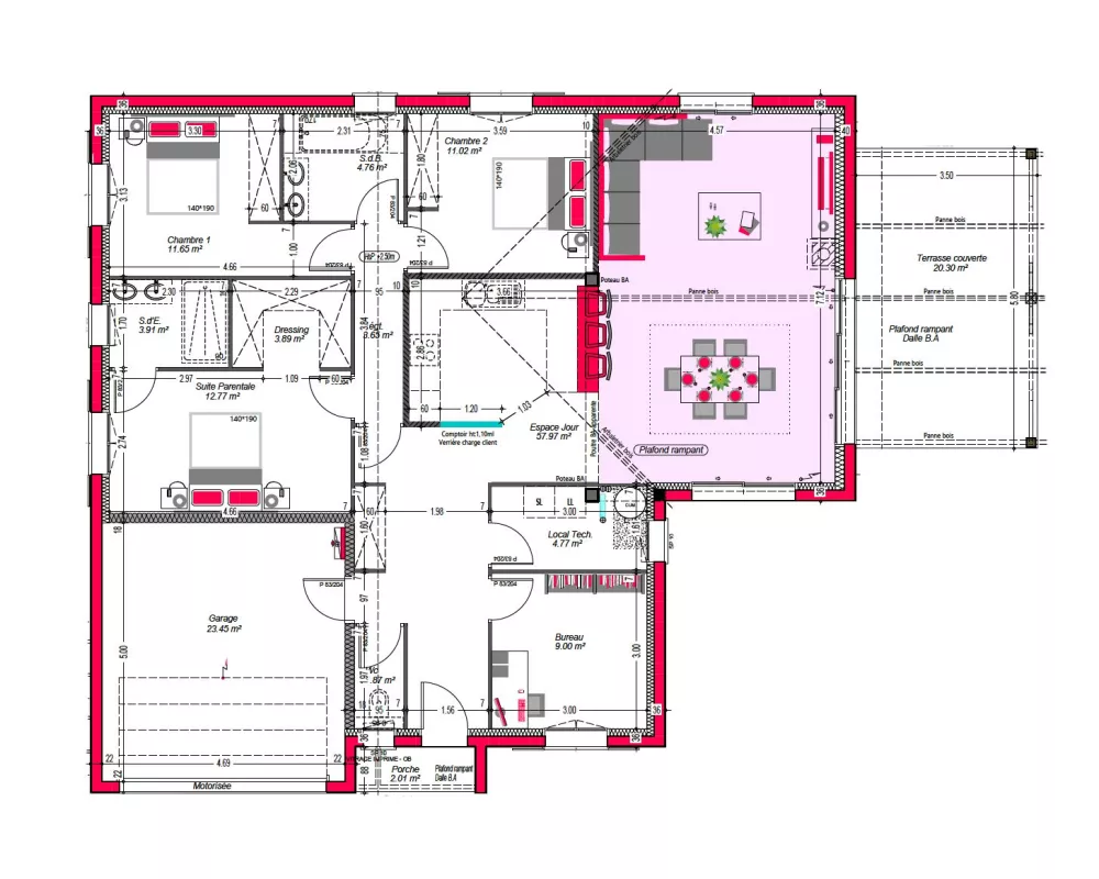 Image du modèle de maison PLAN-RDC