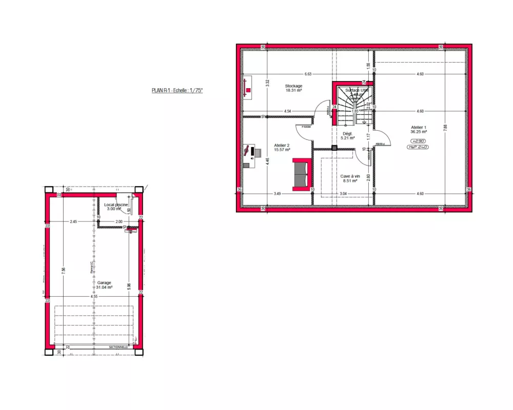 Image du modèle de maison PLAN-GARAGE ET ATELIER