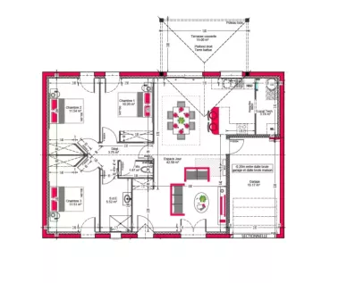 Image du modèle de maison PLAN-RDC
