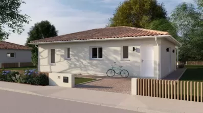 Image du modèle de maison 03. RDC 80m² - AV - Toiture 4 pans - BLANC