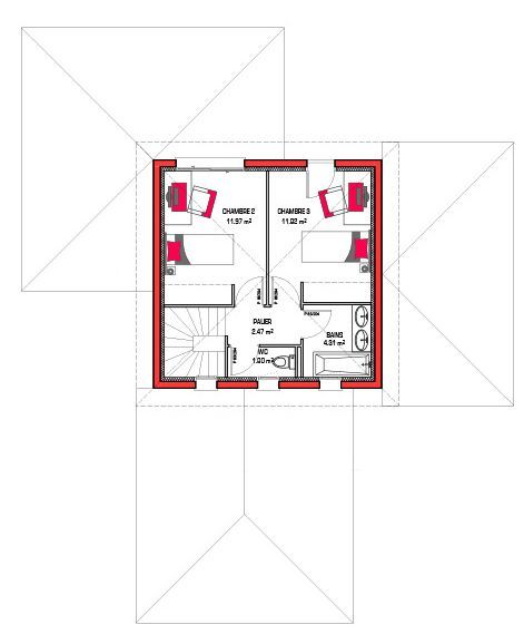 Image du modèle de maison Plan-Elaura 105 + G ETAGE - sans cotes