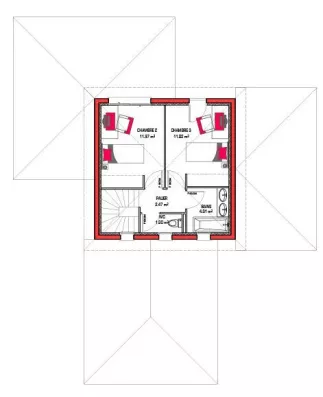Image du modèle de maison Plan-Elaura 105 + G ETAGE - sans cotes