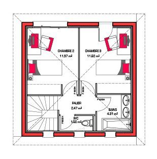 Image du modèle de maison Plan-Elaura 120 + G ETAGE - sans cotes