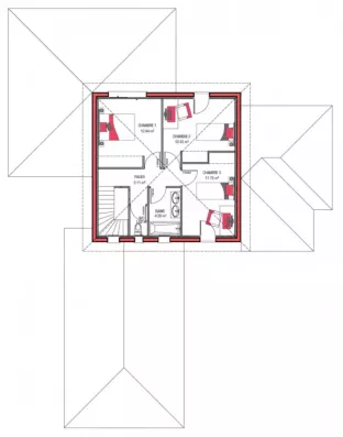 Image du modèle de maison FLORIDA 150 + G ETAGE - sans cotes