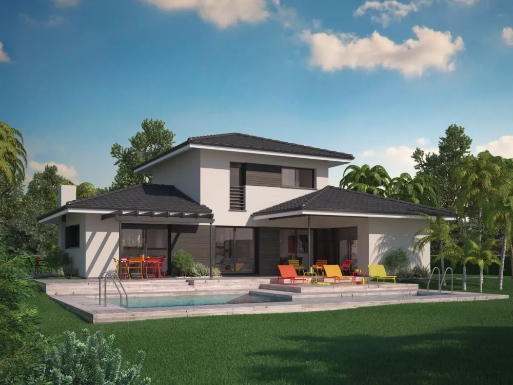 Image du modèle de maison Villa Florida_16h45_Maison Couleur Villas