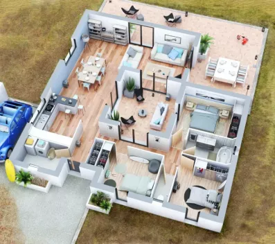 Image du modèle de maison PLAN 3D
