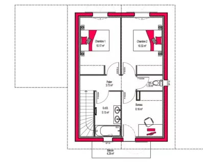 Image du modèle de maison NEREA 110 + G ETAGE-sans cotes