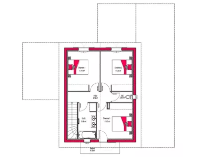 Image du modèle de maison NEREA 130 + G ETAGE-sans cotes