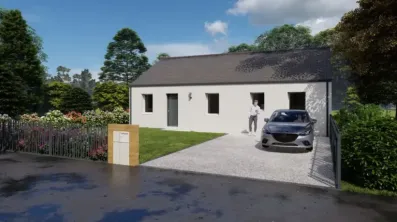 Image du modèle de maison VUE AVANT PLAN TYPE PP DROIT