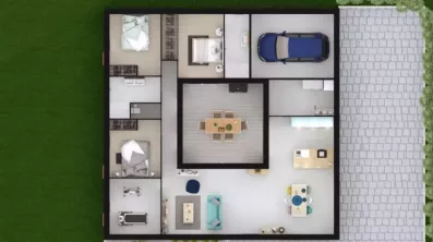 Image du modèle de maison Vue 2D