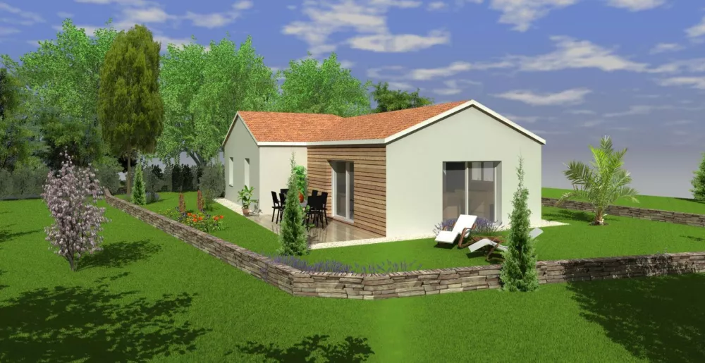Image du modèle de maison persp 1 bardage