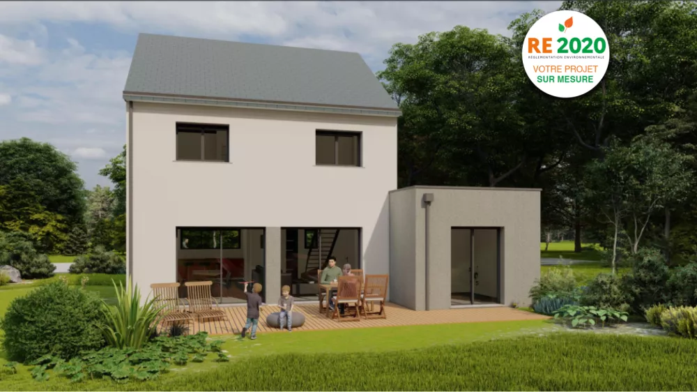 Image du modèle de maison LAINE Façade jardin