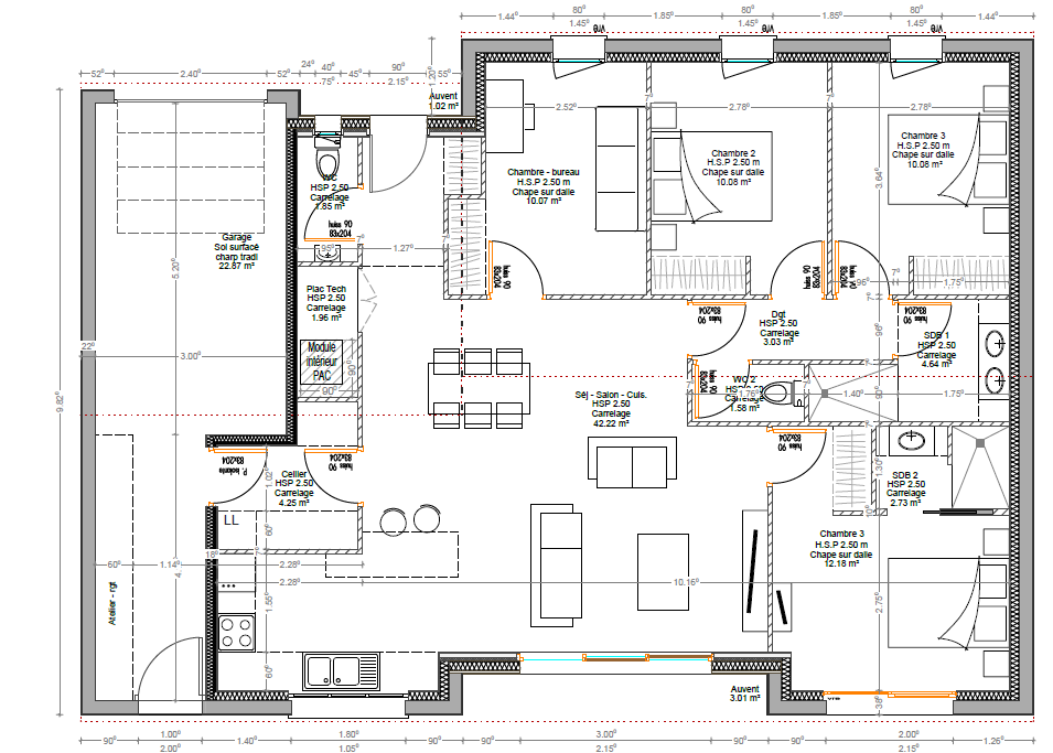 Image du modèle de maison plan