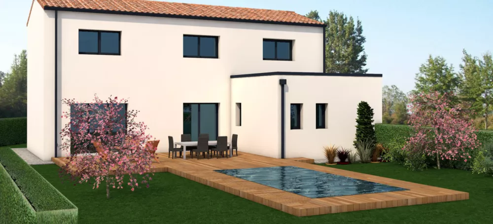 Image du modèle de maison ETAGE PISCINE VISU 2