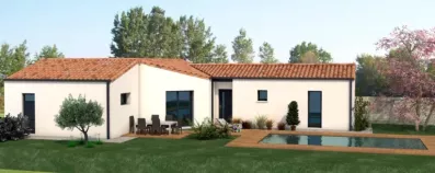 Image du modèle de maison BAUDET MAISON EN L PISCINE VISU 2