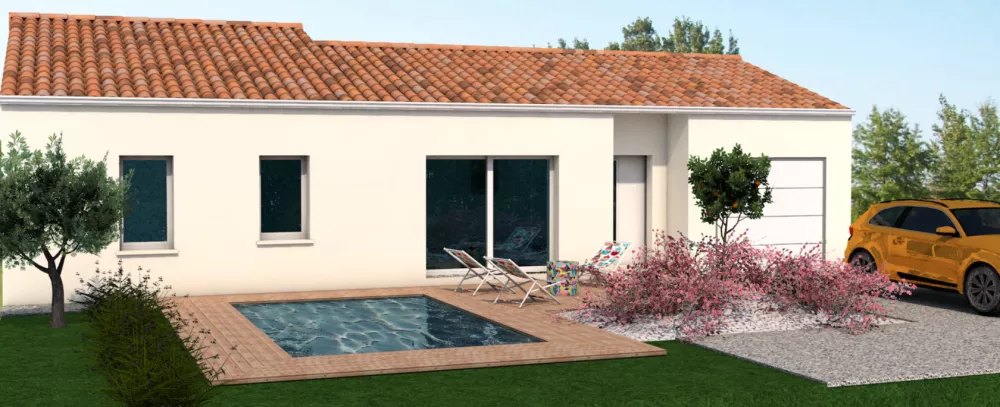 Image du modèle de maison MARTINES RECTANGLE PISCINE VISU 1