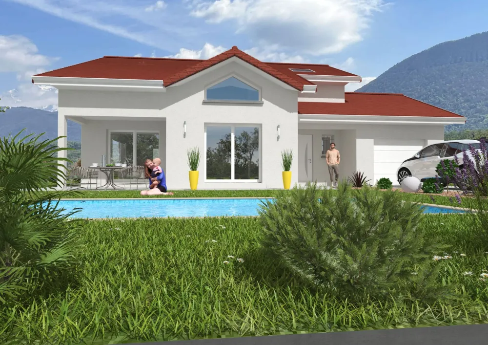 Image du modèle de maison IZERAND ROUGE (2)