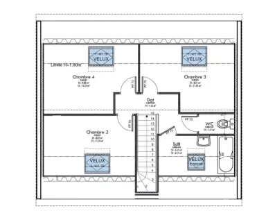 Image du modèle de maison Plan-Bercy-ETAGE sans cotes