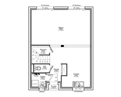 Image du modèle de maison DAUPHINE-1-RDC sans cotes