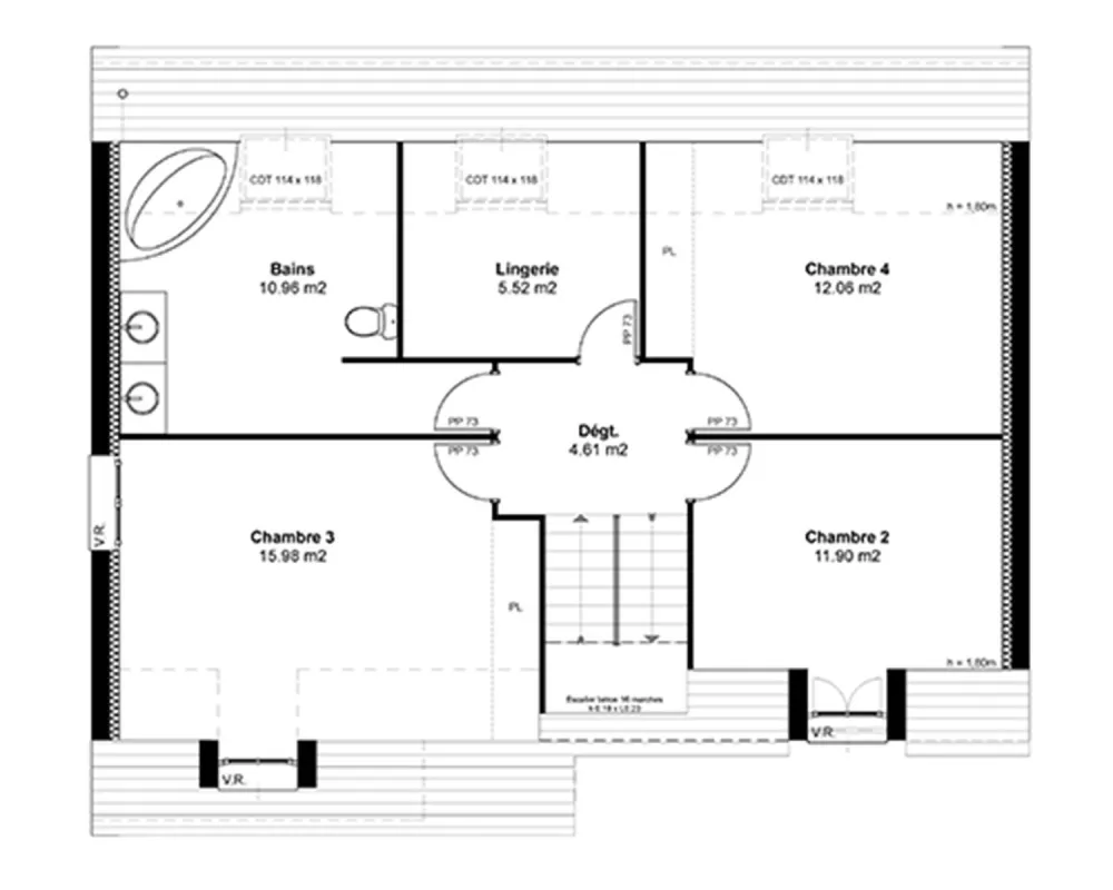 Image du modèle de maison AP-Masson-pour-velux_ETAGE sans cotes