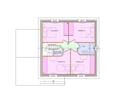 Image du modèle de maison PLAN ETAGE ACACIA 100m²