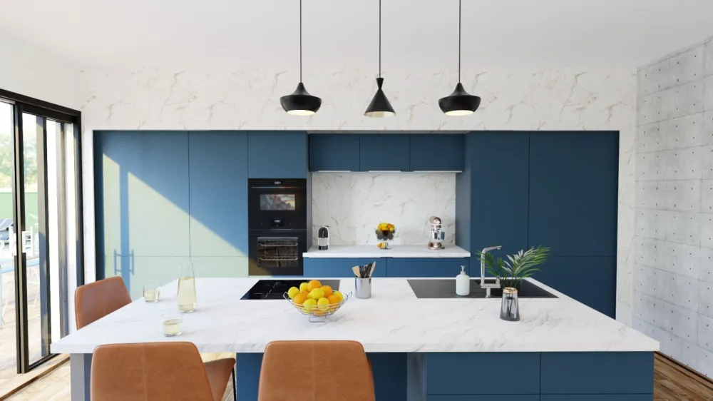 Image du modèle de maison vue face cuisine