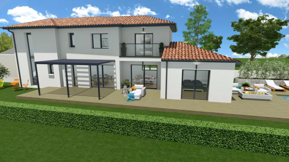 Image du modèle de maison orchidée longue 2