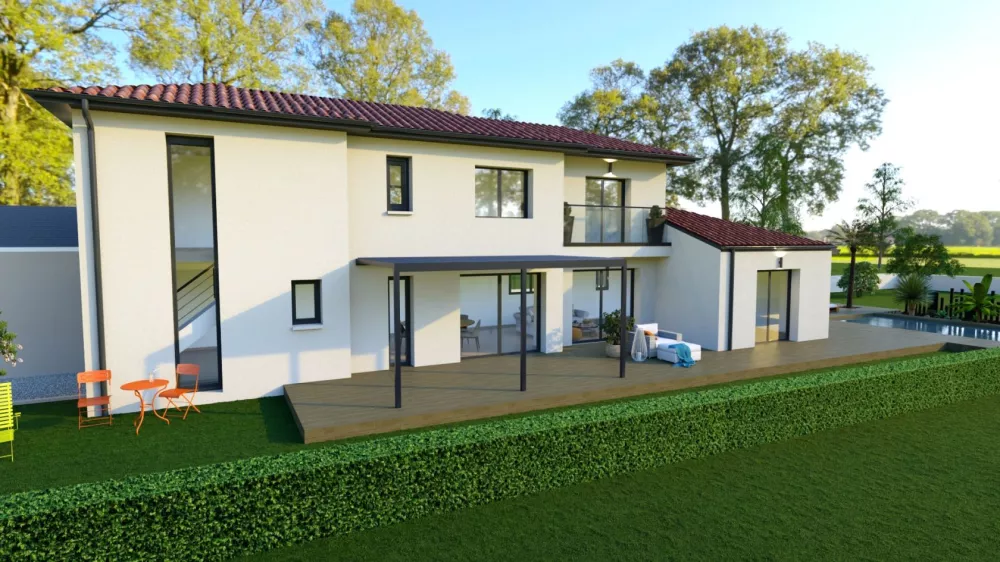 Image du modèle de maison orchidée longue1