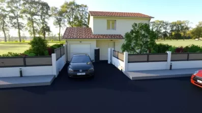 Image du modèle de maison acacia blanc tuiles provencales