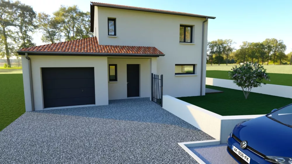 Image du modèle de maison acacia entrée acces