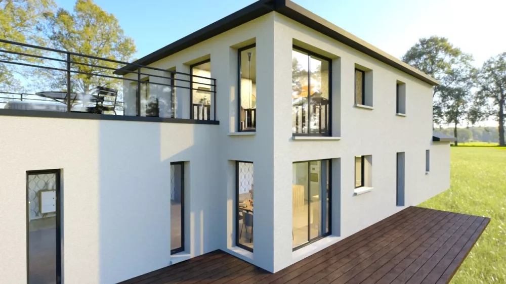 Image du modèle de maison reglisse hybride déplafonné