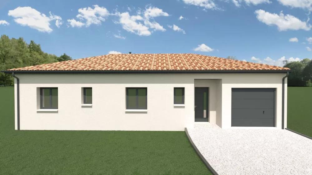 Image du modèle de maison PP en L entrée soft