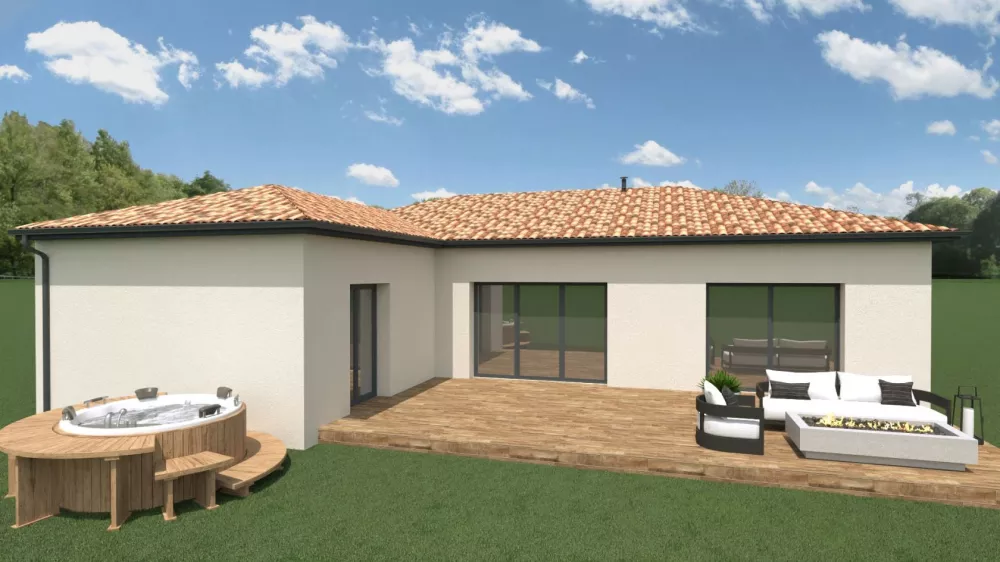Image du modèle de maison PP en L terrasse (2)