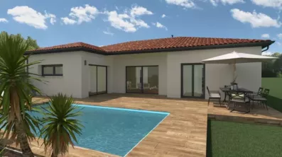 Image du modèle de maison PP EN L terrasse