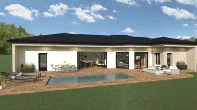 Image du modèle de maison PP haut de gamme toit noir