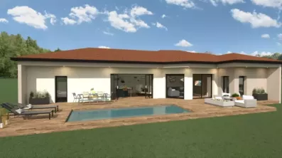 Image du modèle de maison PP haut de gamme toit rouge