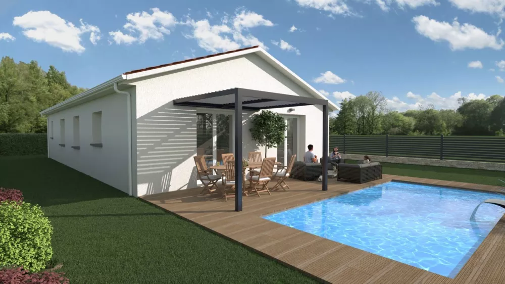 Image du modèle de maison A PLEIN PIED 80 +21