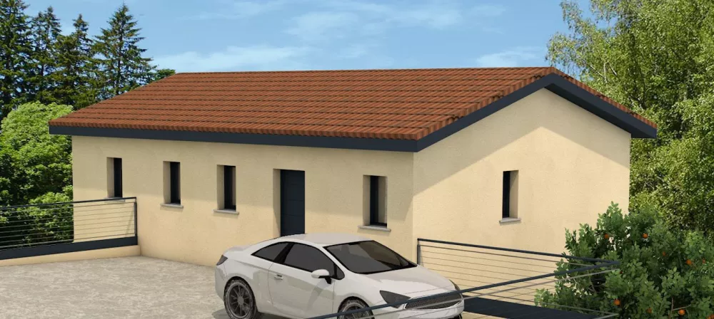 Image du modèle de maison Sonnet miribel vue entree