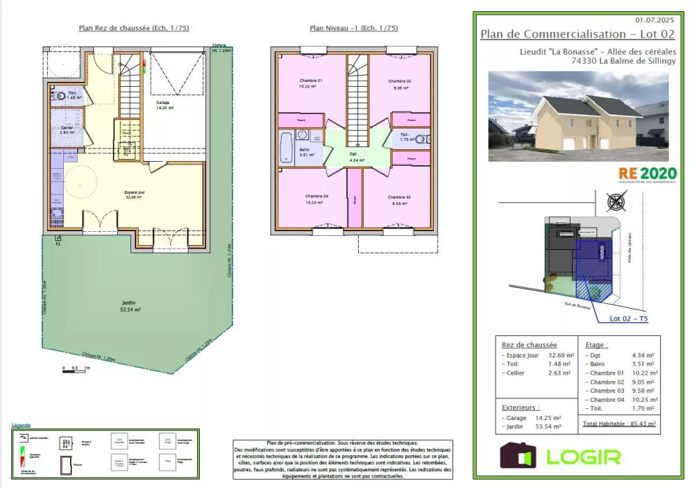 Image du modèle de maison 85M²