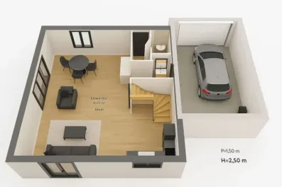 Image du modèle de maison ACACIA 1 RDC 3D