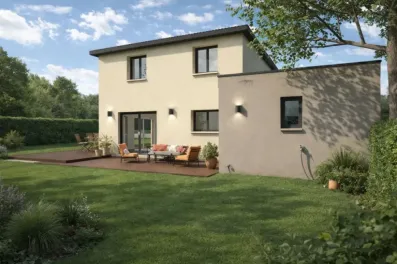 Image du modèle de maison Maison moderne avec terrasse ensoleillée